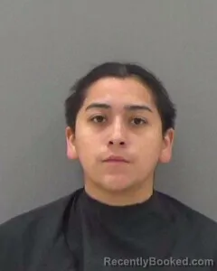 Mugshot of Olivia Lizama booked in Tom Green County, Texas on August 12, 2026