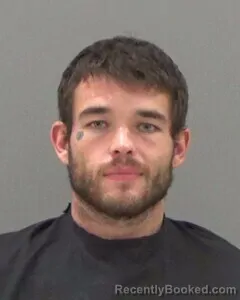 Mugshot of Justin Wright booked in Tom Green County, Texas on August 12, 2026