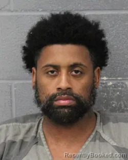 Mugshot of Kareem Peterson booked in Travis County, Texas on July 27, 2026