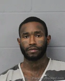 Mugshot of Trevion Skinner booked in Travis County, Texas on July 27, 2026