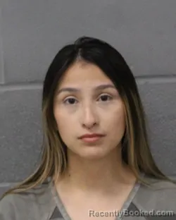 Mugshot of Ariana Azuara booked in Travis County, Texas on July 28, 2026