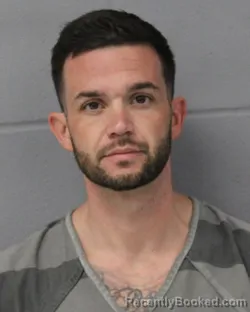Mugshot of Cody Spencer booked in Travis County, Texas on August 1, 2026