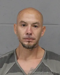 Mugshot of Manuel Prado booked in Travis County, Texas on August 10, 2026
