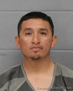 Mugshot of Mauricio Mendoza Baez booked in Travis County, Texas on August 14, 2026