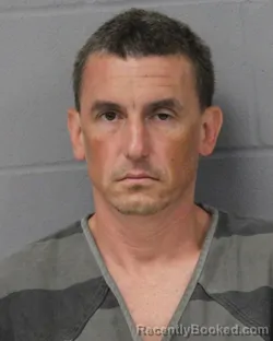 Mugshot of Brett Prochazka booked in Travis County, Texas on August 14, 2026