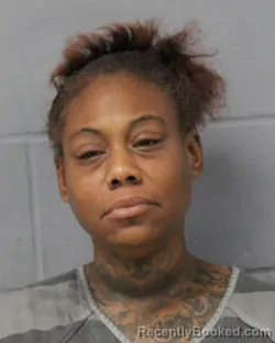 Mugshot of Andrea Jackson booked in Travis County, Texas on August 14, 2026