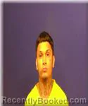 Mugshot of Nathaniel Fuentes booked in Victoria County, Texas on June 13, 2026