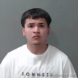 Mugshot of Izaiah Abel Reyna booked in Waller County, Texas on August 24, 2026