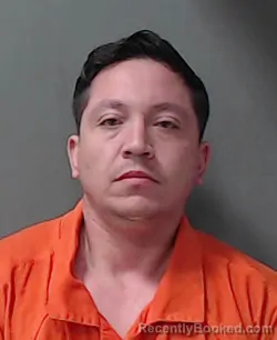 Mugshot of Jesus Alejandro Ortiz-Salazar booked in Waller County, Texas on August 14, 2026