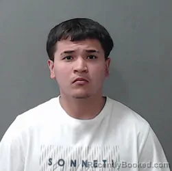 Mugshot of Izaiah Abel Reyna booked in Waller County, Texas on August 24, 2026