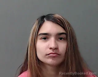 Mugshot of Nevaeh Maria Ortega booked in Waller County, Texas on April 16, 2026