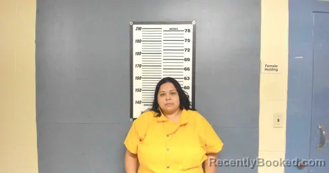 Mugshot of MICAELA SENOVIA PADILLA booked in Willacy County, Texas on April 14, 2026
