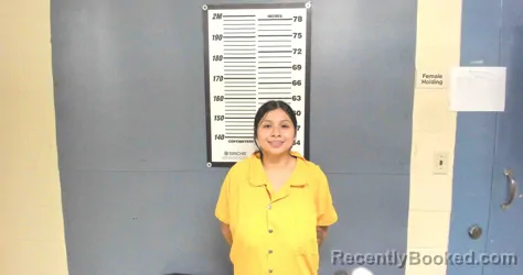 Mugshot of Emily Guadalupe Barron booked in Willacy County, Texas on August 21, 2026