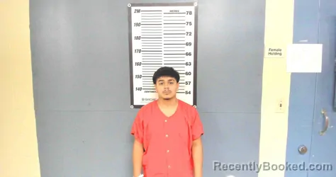 Mugshot of Elijah John Garcia booked in Willacy County, Texas on August 21, 2026