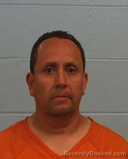 Mugshot of Israel Alvarez Mendoza booked in Williamson County, Texas on March 21, 2026