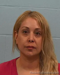 Mugshot of Nicole Rene Eldridge booked in Williamson County, Texas on April 2, 2026