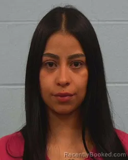 Mugshot of Lizzy Alejandra Cabieles Hernandez booked in Williamson County, Texas on May 8, 2026