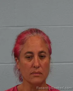 Mugshot of Andrea Cecilia Casiano-Sanchez booked in Williamson County, Texas on May 8, 2026