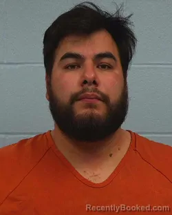 Mugshot of Christian Saldivar booked in Williamson County, Texas on May 9, 2026