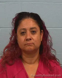 Mugshot of Crystal Michelle Pachicano booked in Williamson County, Texas on May 9, 2026