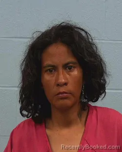 Mugshot of Angeline Christine Salazar booked in Williamson County, Texas on May 9, 2026