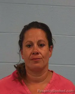 Mugshot of Angela Eve Escobar booked in Williamson County, Texas on May 9, 2026