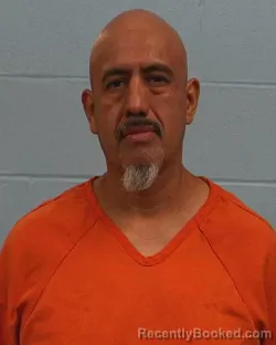 Mugshot of Mejia Moreno booked in Williamson County, Texas on June 14, 2026