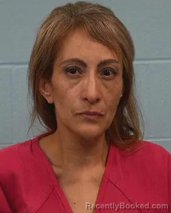 Mugshot of Cynthia Fuentes booked in Williamson County, Texas on June 28, 2026