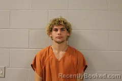Mugshot of Colton E Coffman booked in Bourbon County, Kansas on August 23, 2026