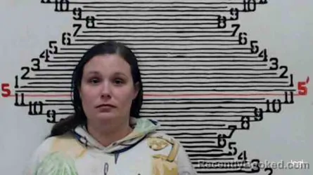 Mugshot of Alicia Dawn Jennings booked in Brown County, Kansas on April 5, 2026