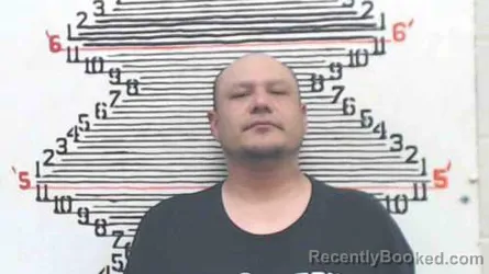 Mugshot of Sterling James Shopteese booked in Brown County, Kansas on April 13, 2026