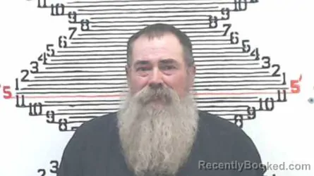 Mugshot of Terry Lee Ferris booked in Brown County, Kansas on April 19, 2026