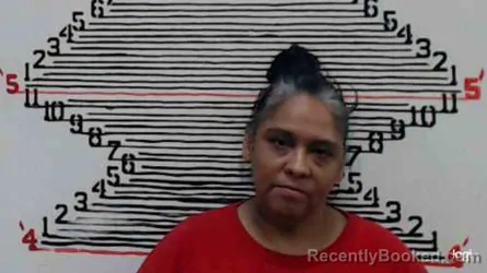 Mugshot of Monica Syens booked in Brown County, Kansas on April 23, 2026