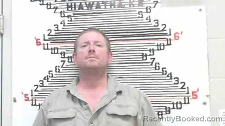 Mugshot of Christopher James Brassfield booked in Brown County, Kansas on April 25, 2026