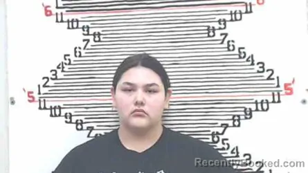 Mugshot of Kayla Kansas-Lynn Shopteese booked in Brown County, Kansas on May 1, 2026