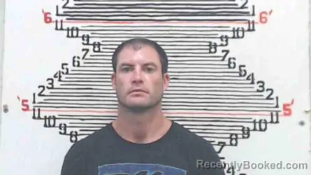 Mugshot of Dustin Mark Barrett booked in Brown County, Kansas on June 18, 2026