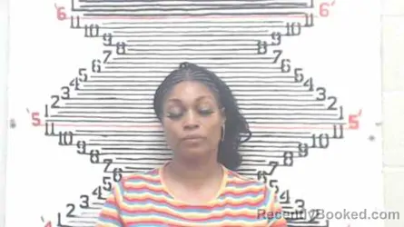 Mugshot of Felisha Danielle Jackson booked in Brown County, Kansas on August 13, 2026