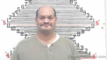 Mugshot of Gilbert Lyman Allen booked in Brown County, Kansas on October 4, 2026