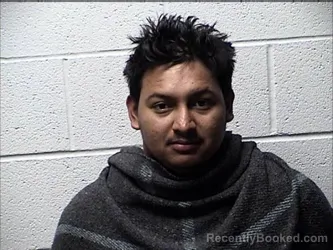 Mugshot of LESTER ANTONIO EUCEDA CACERES booked in Chase County, Kansas on March 23, 2026