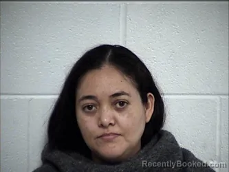 Mugshot of Suceli Areli Jimenes Franco booked in Chase County, Kansas on August 14, 2026
