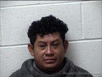 Mugshot of Gilmer Joel Guzman-Vicente booked in Chase County, Kansas on August 14, 2026