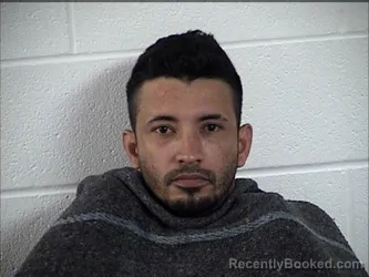 Mugshot of Victor Manuel Alvarado-Noriega booked in Chase County, Kansas on August 21, 2026
