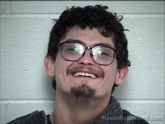 Mugshot of Jacob Lee Moore booked in Chase County, Kansas on August 21, 2026