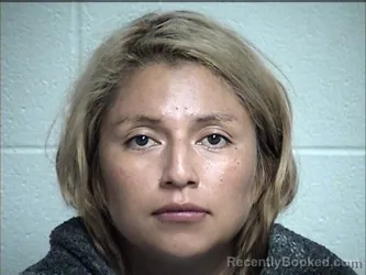 Mugshot of Lucia Gomez-Lopez booked in Chase County, Kansas on September 24, 2026