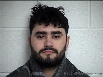 Mugshot of Mateo Sebastian  Bolanos Uscocovich booked in Chase County, Kansas on October 9, 2026