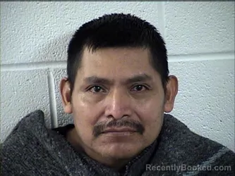 Mugshot of Arturo Ortega-Martinez booked in Chase County, Kansas on October 9, 2026