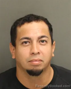 Mugshot of NORMAN LUIS BURGOS booked in Orange County, Florida on April 18, 2026