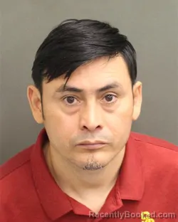 Mugshot of JUAN CARLOS VEGAPAZ booked in Orange County, Florida on April 24, 2026