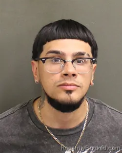 Mugshot of JUAN ABRAHAM DELVALLEORTIZ booked in Orange County, Florida on May 3, 2026