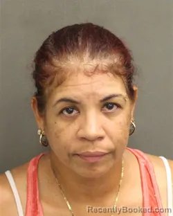 Mugshot of LUZ NEREIDA MARCANO booked in Orange County, Florida on May 6, 2026